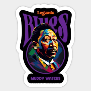 Muddy Waters WPAP Sticker